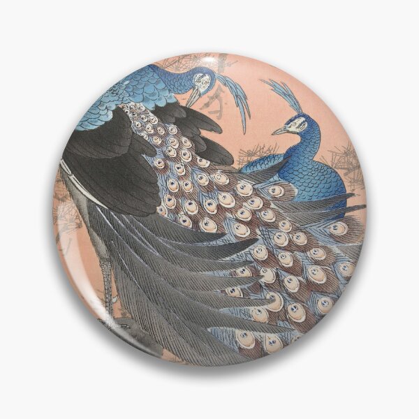 Item preview, Two Peacocks on Tree Branch by Ohara Koson designed and sold by Pretty  Pixel.
