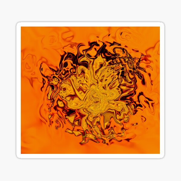 yellow and orange shades Sticker