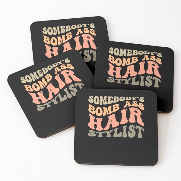 Item preview, Somebody's Bombass Hair Stylist Retro Hairdresser Shirt designed and sold by sasigifts.