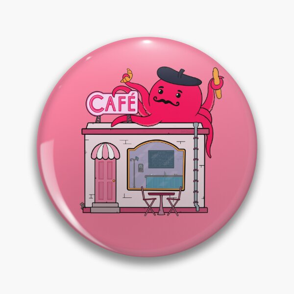 Item preview, Cute Cafe Octopus designed and sold by BaconPancakes21.