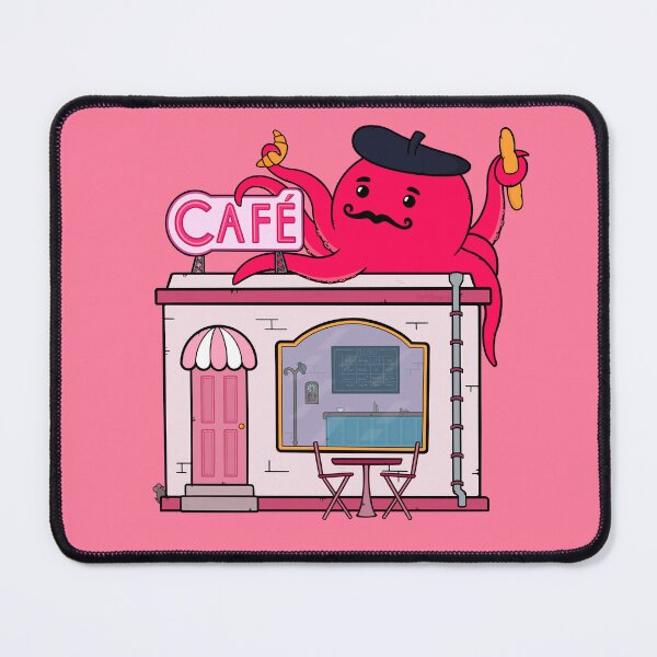 Item preview, Cute Cafe Octopus designed and sold by BaconPancakes21.
