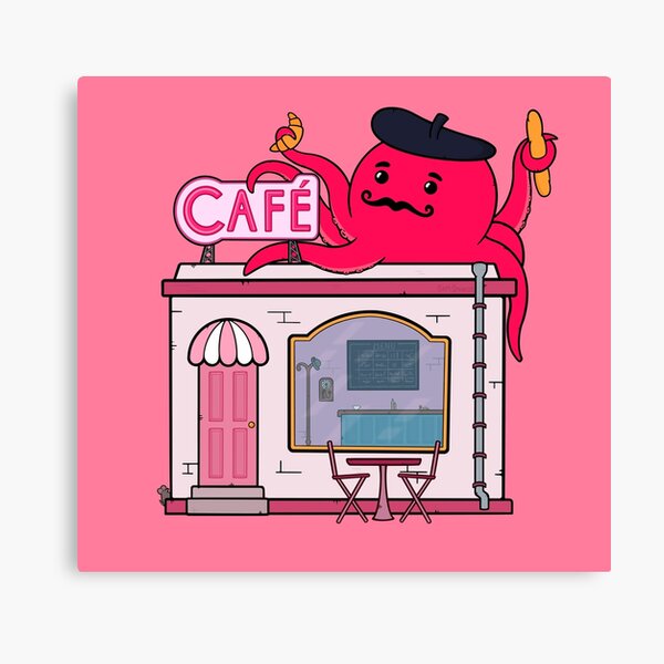 Item preview, Cute Cafe Octopus designed and sold by BaconPancakes21.