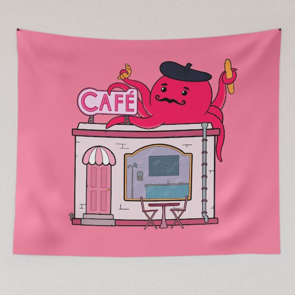 Item preview, Cute Cafe Octopus designed and sold by BaconPancakes21.