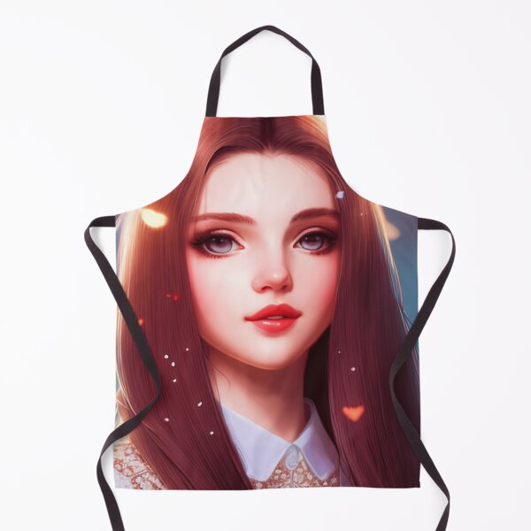 Item preview, Young woman with brown hair and hearts designed and sold by Girly-Universe.