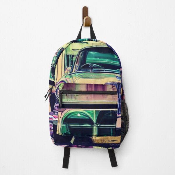 Item preview, Reflections in the Old Garage - A Classic Car's Neon Night designed and sold by WBP Mart.