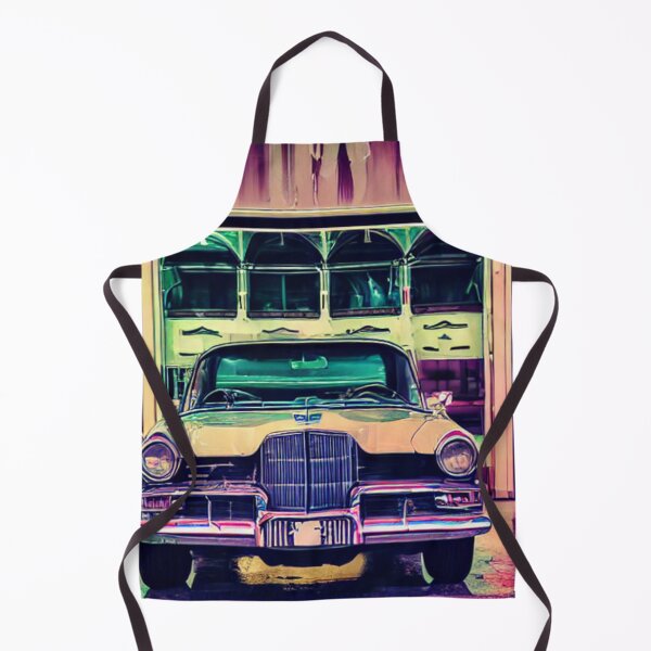 Item preview, Reflections in the Old Garage - A Classic Car's Neon Night designed and sold by WBP Mart.