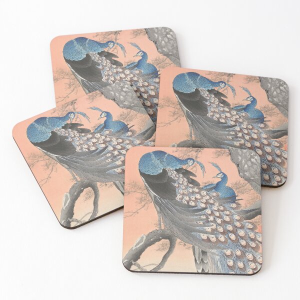 Item preview, Two Peacocks on Tree Branch by Ohara Koson designed and sold by Pretty  Pixel.