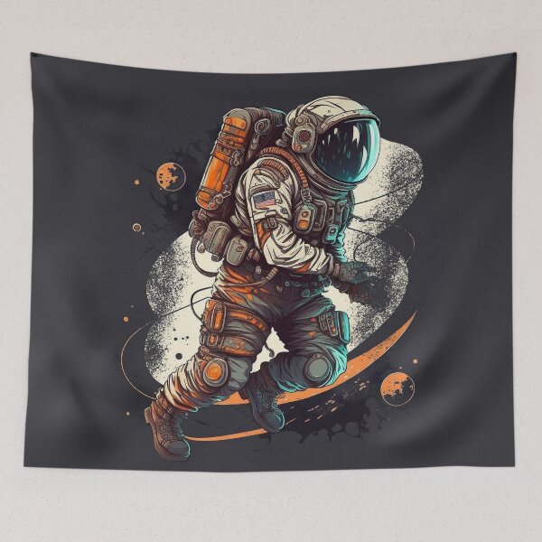 Item preview, The Cosmic Street Art: An Astronaut's Journey in the Stars designed and sold by Abili-Tees.