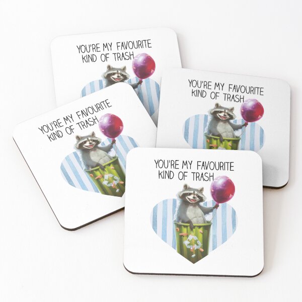 Item preview, to me your are trash - happy valentine - cute raccoon designed and sold by naiverider.