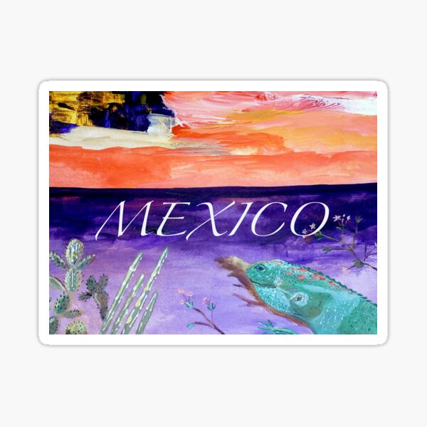 Mexico. Iguana design Sticker