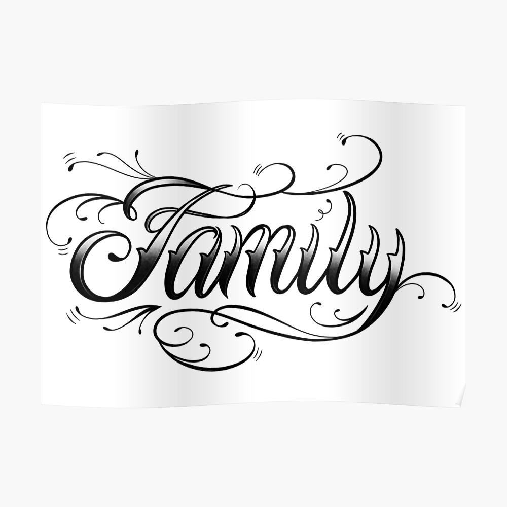 Family Digital Download  Digital Download Family icon  Cursive tattoos  Family tattoos Tattoo fonts