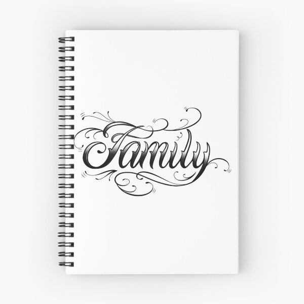 Item preview, family lettering calligraphy chicano designed and sold by infracuortattoo.