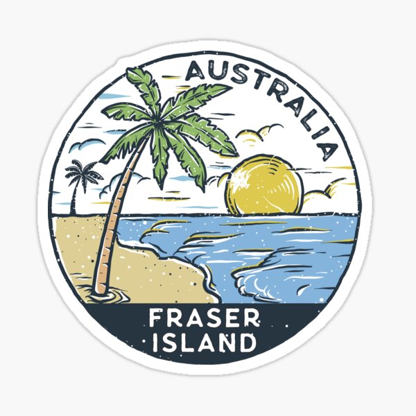 Item preview, Fraser Island Australia Vintage designed and sold by KrisSidDesigns.