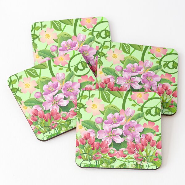 Item preview, Textil of garden Flowers design  designed and sold by Ilias90.