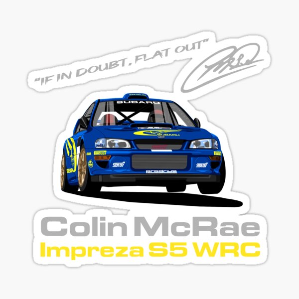 Colin McRae Impreza S5 WRC - If in doubt, flat out Sticker