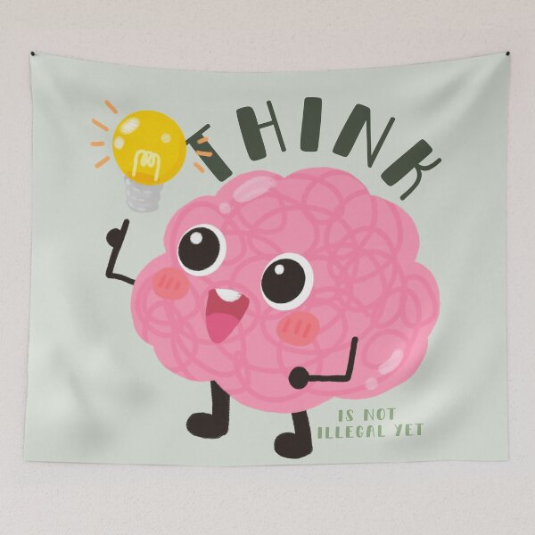 Item preview, Think Is Not Illegal Yet designed and sold by aoichan3939.
