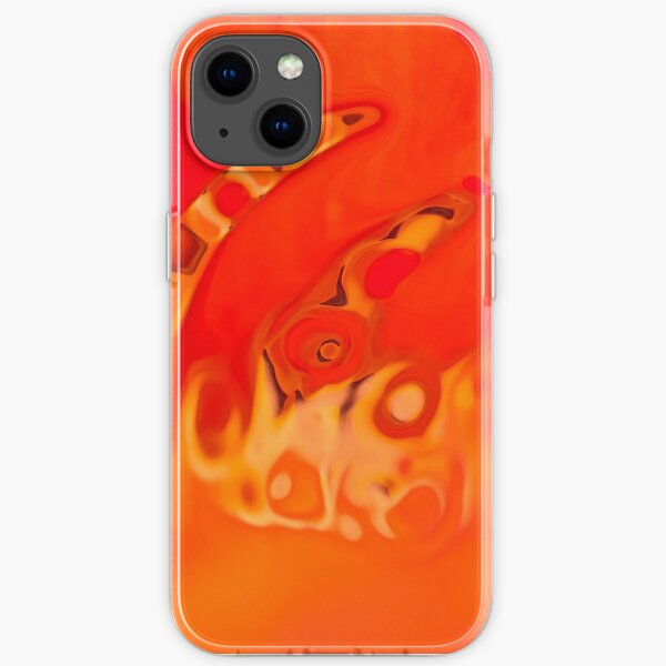 orange acquerello iPhone Soft Case