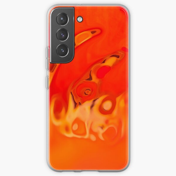 orange acquerello Samsung Galaxy Soft Case