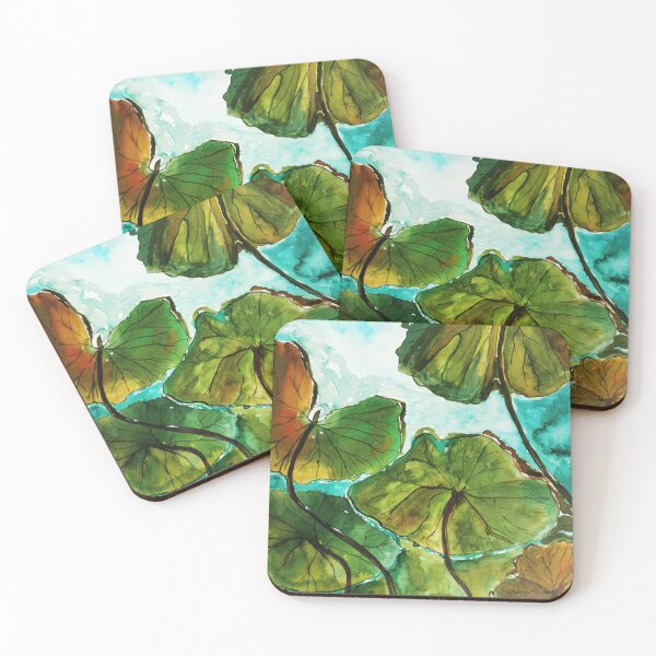 Item preview, Lotus pond, underwater watercolor designed and sold by Myartspace.