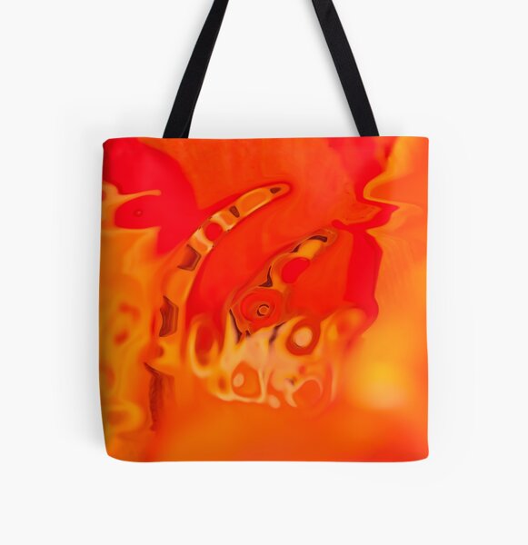 orange acquerello All Over Print Tote Bag