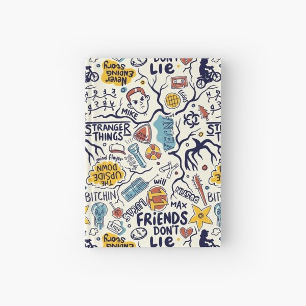 Artikel-Vorschau von Stranger Things-Doodle-Muster, designt und verkauft von Inkt  Design.