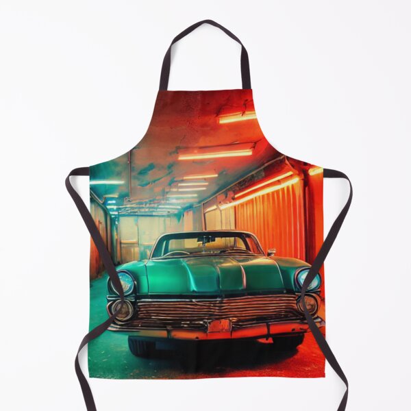 Item preview, Cinematic Dream in a Garage - A Classic Car's Neon Night designed and sold by WBP Mart.