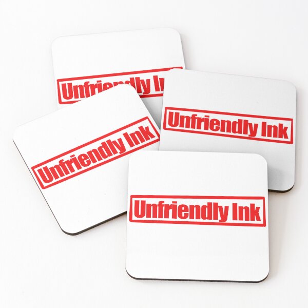 Item preview, UNFRIENDLYINK LOGO RED designed and sold by UnfriendlyInk.