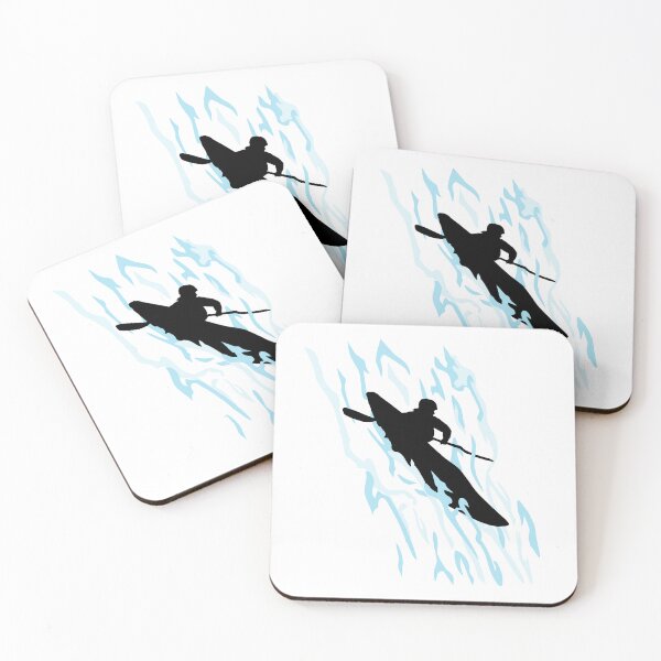 Artikelvorschau, Wildwasser Kajak, Kayking, Whitewater Kayaking entworfen und verkauft von claudiasartwork.
