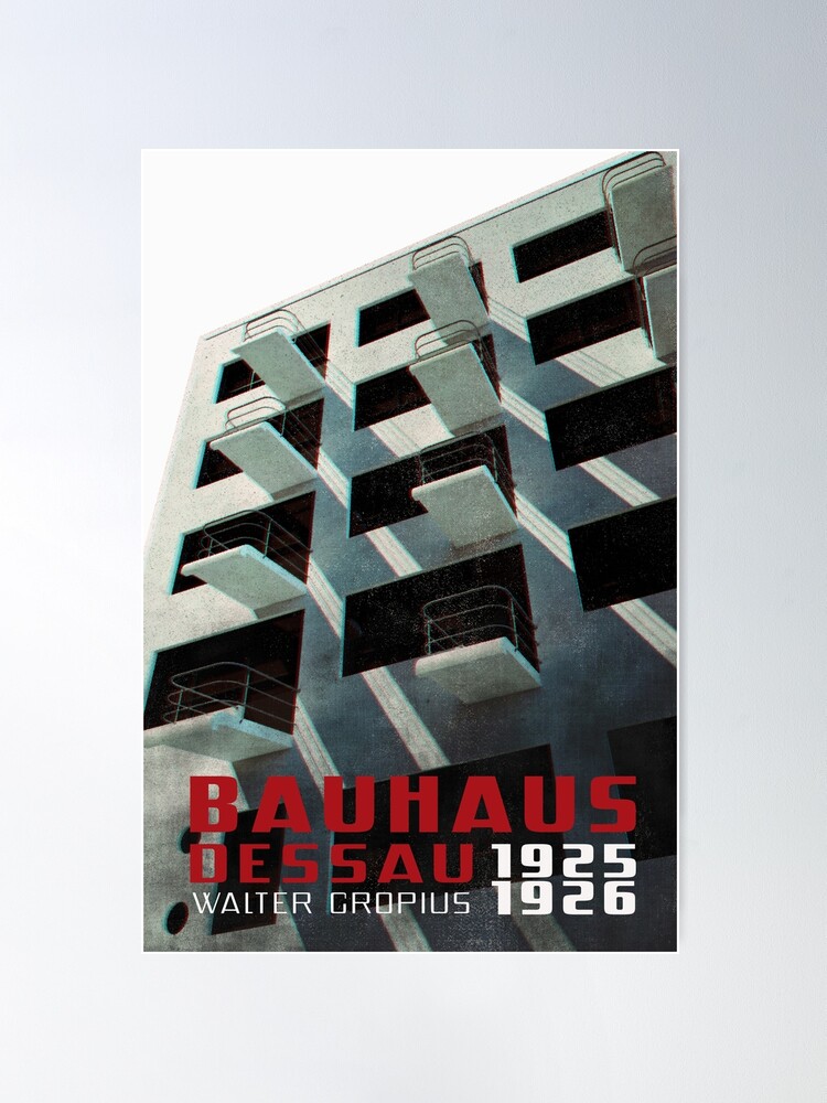 芸術写真 Bauhaus Dessau Foundation Poster Bauhaus Dessau | by Walter Gropius | Pop Art Poster Print - Etsy