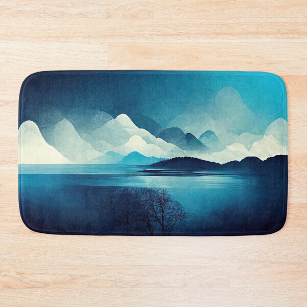 Item preview, Mountain Lake in Cool Blues designed and sold by ImageVortex.
