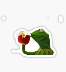 Kermit Sipping Tea Sticker