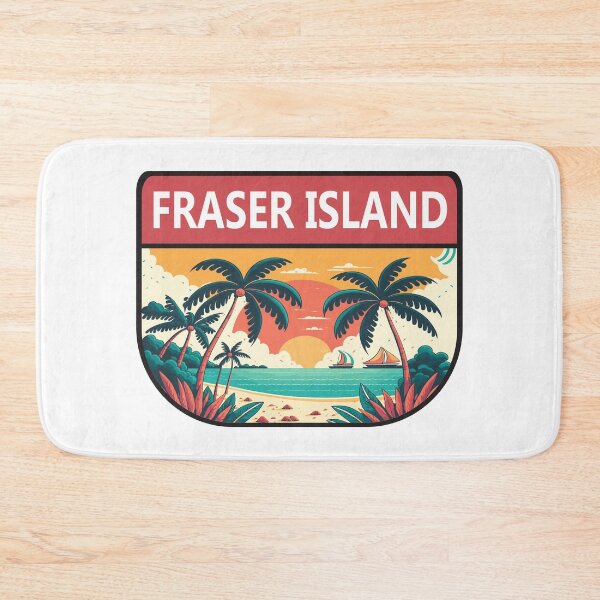 Item preview, Fraser Island Australia Retro Emblem designed and sold by KrisSidDesigns.