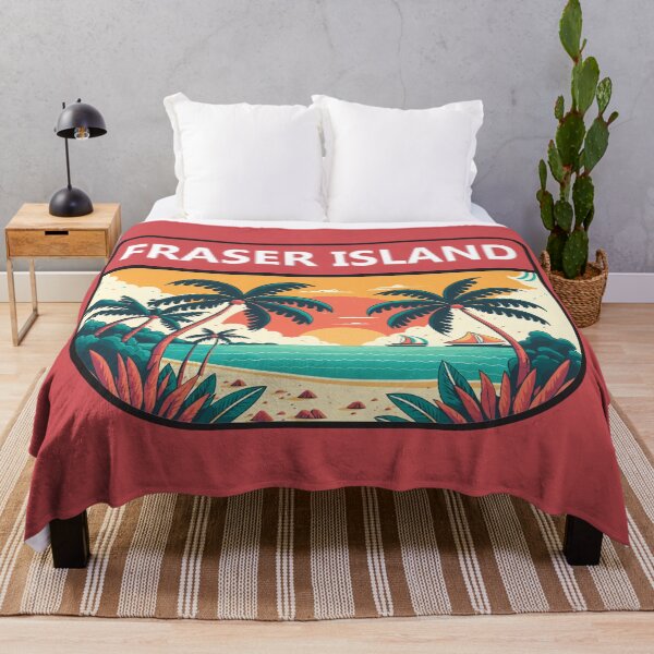 Item preview, Fraser Island Australia Retro Emblem designed and sold by KrisSidDesigns.