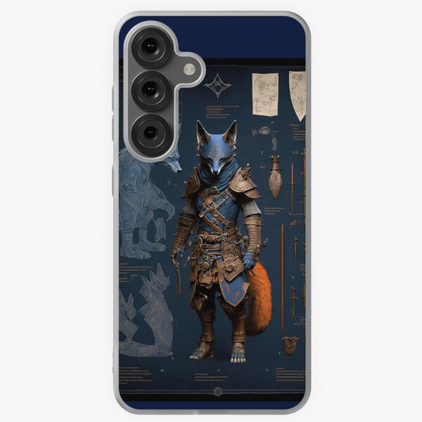 Item preview, Ancient Wolf ninja and weapons knolling blueprint designed and sold by Visual-wallart.