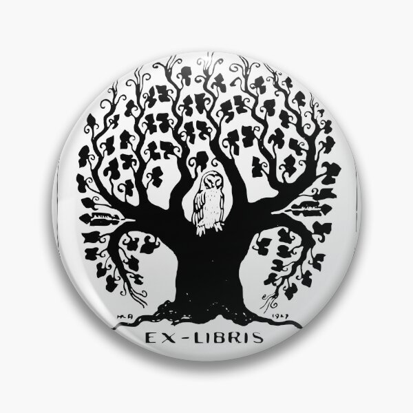 Item preview, Owl in Tree Bookplate designed and sold by EstheteCo.