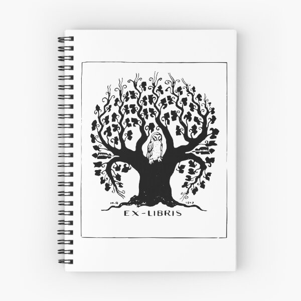 Item preview, Owl in Tree Bookplate designed and sold by EstheteCo.