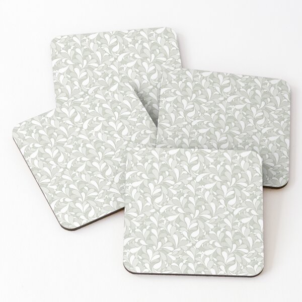 Item preview, Spalshes and drops pattern on breezeway green designed and sold by Quick Brown Fox Canada.