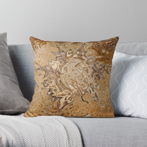 total brown Throw Pillow