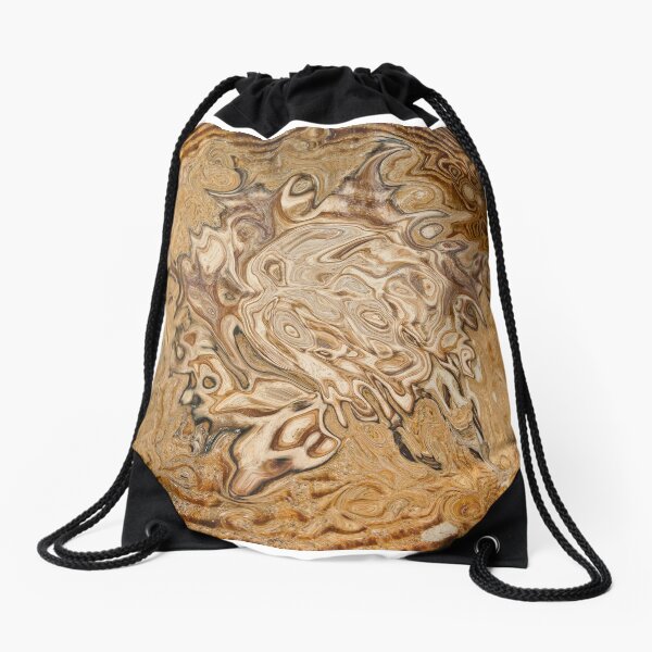 total brown Drawstring Bag
