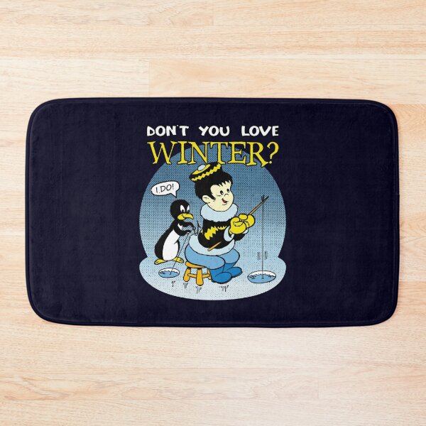 Item preview, Don't You Love Winter Ice Fishing Penguin Prank Vintage Seasonal Cartoon designed and sold by CRHPOD20.