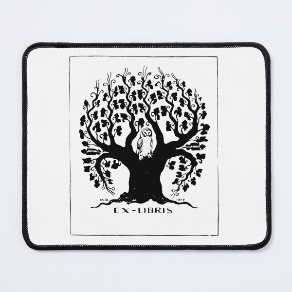 Item preview, Owl in Tree Bookplate designed and sold by EstheteCo.