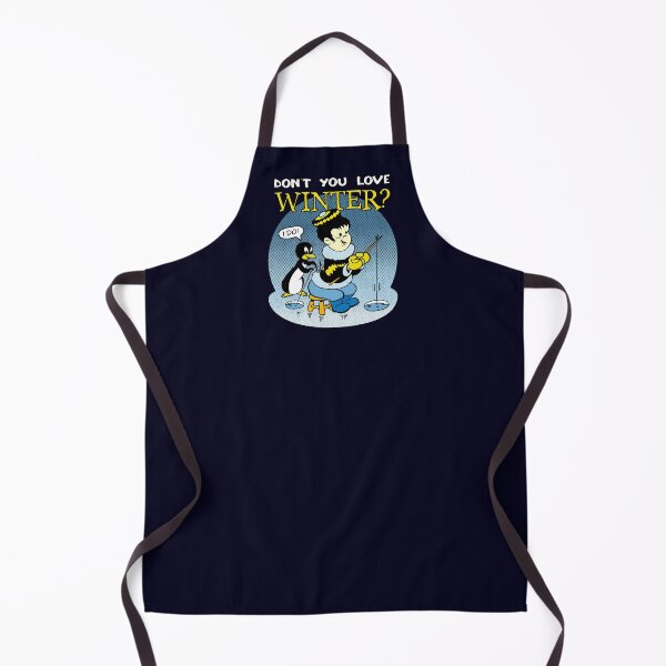 Item preview, Don't You Love Winter Ice Fishing Penguin Prank Vintage Seasonal Cartoon designed and sold by CRHPOD20.