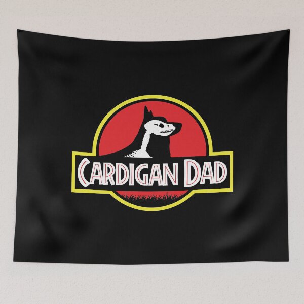 Item preview, (For Dark Background) Jurassic Cardigan Welsh Corgi Dad designed and sold by More Cute Dogs.