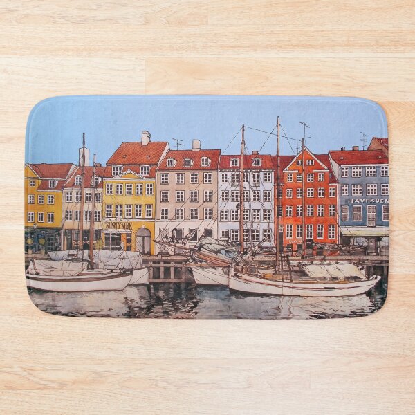 Item preview,  Nyhavn Copenhagen Denmark  acrylic Art Horisontal designed and sold by Slieptsovaart.