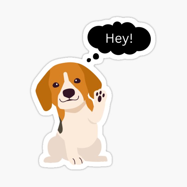 EMPIRE DESIGN Tell Your Dog I Said Hi Pet Puppy Mom Dad Funny Vinyl Car  Sticker