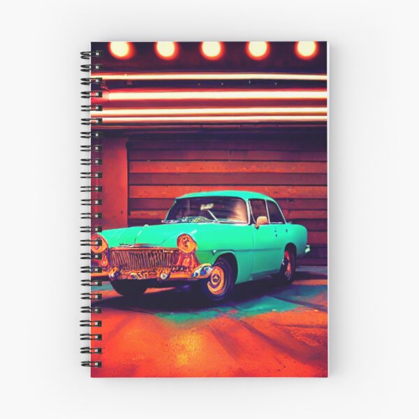 Item preview, Cinematic Dream in a Garage - A Vintage Beauty in the Spotlight designed and sold by WBP Mart.