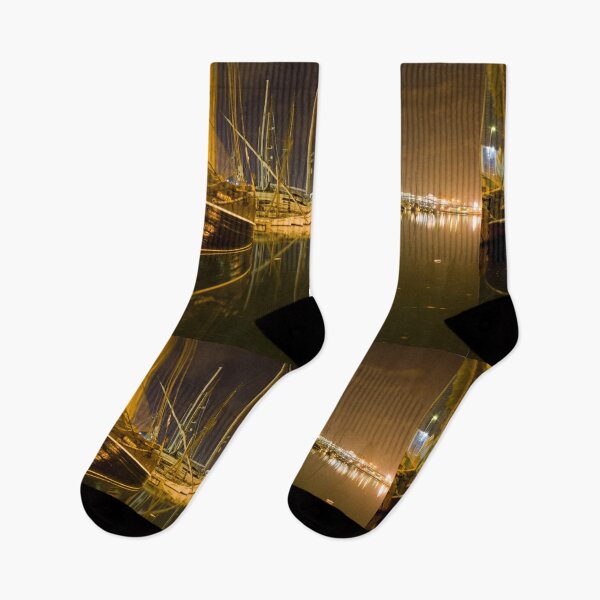 Item preview, Barcelona Marina at night designed and sold by Paul Thompson Photography.