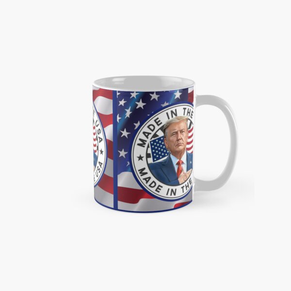 Vista previa del artículo con la obra «Donald J. Trump Hecho en EE. UU. Bandera estadounidense Patriot Trump 2024 - Digital Creative», diseñado y vendido por Pirate Foto.