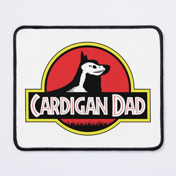 Artikelvorschau, (Für hellen Hintergrund) Jurassic Cardigan Welsh Corgi Dad entworfen und verkauft von More Cute Dogs.