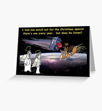 Christmas Traffic at 92,000 feet Greeting Card